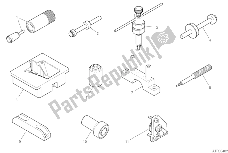 All parts for the 01c - Workshop Service Tools (engine) of the Ducati Streetfighter V4 S 1103 2020